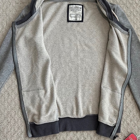 Univ. of Georgia Colosseum Athletics Lady's Gray Full Zip Hoodie Med College NWT - Picture 9 of 14